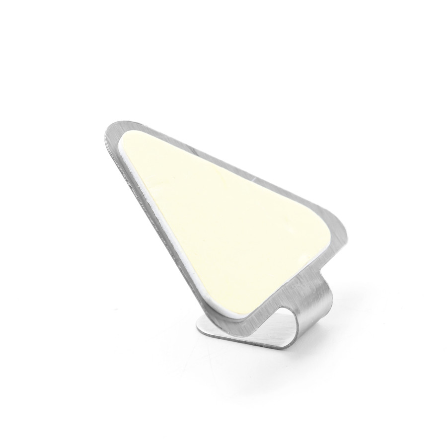 Generic Stainless Steel Triangle Shaped Adhesive Sticker Hook 4pc Pack