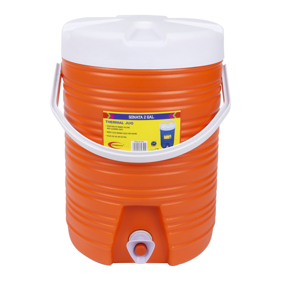 KITCHENMARK Sonata Cooler Thermal Jug 2pcs set 7.5,18.9L- Orange