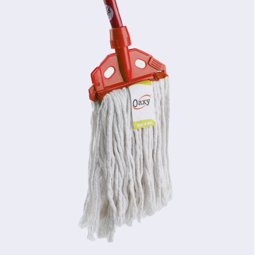 Oaxy 10 Ply Bleached Cotton Wet Mop 350g - Red