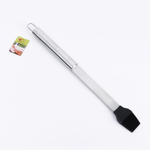 KITCHENMARK Stainless Steel Barbecue BBQ Silicone Basting Brush 43cm 