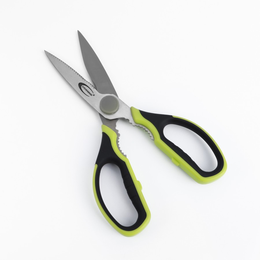 KITCHENMARK Stainless Steel Kitchen Scissors 21.5cm - Green