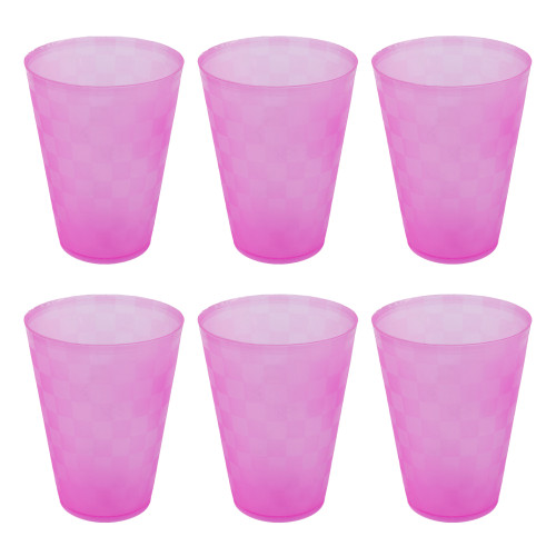 Generic 6pcs Plastic Cup Set 300ml - Pink