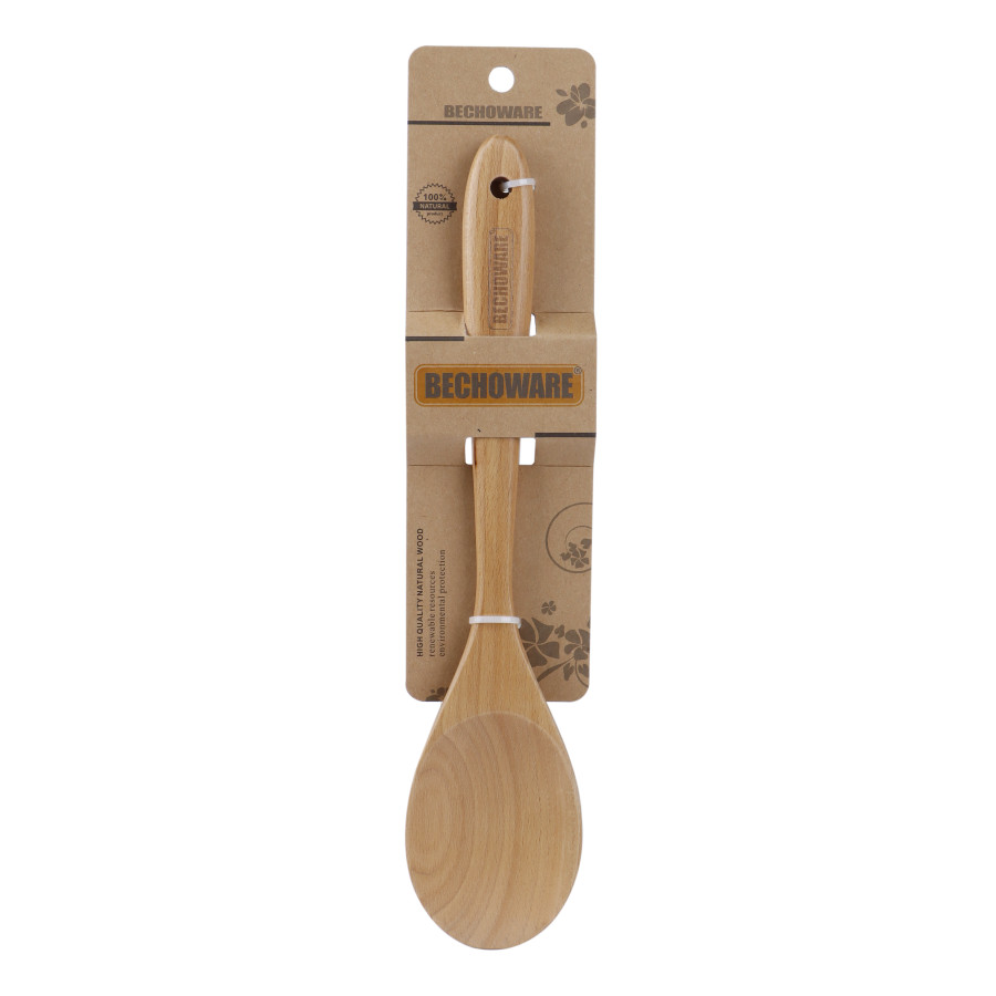 BECHOWARE Wooden Basting Spoon 33cm