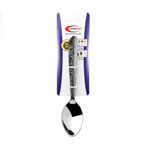 KITCHENMARK 6pc Stainless Steel Design Tea Spoon Set - 14cm