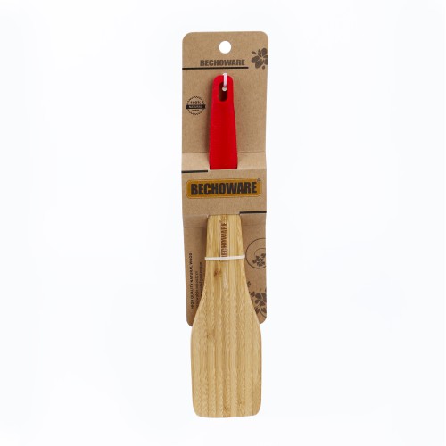 BECHOWARE Wooden Turner Spatula 32cm - Red
