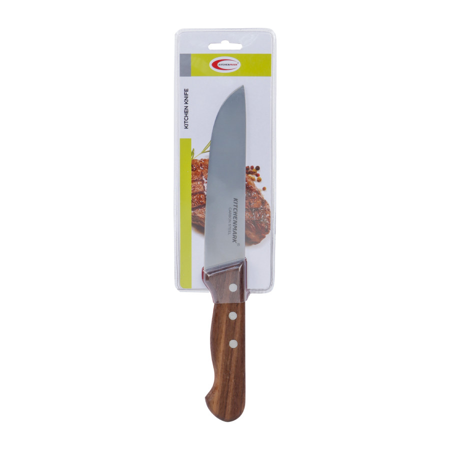 KITCHENMARK Carbon Steel Wooden Handle Kitchen Knife 28cm