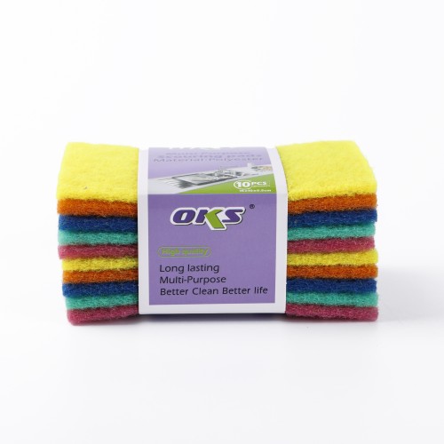 Generic 10pc Multipurpose Scrubbing Pads - 5 Color Pack