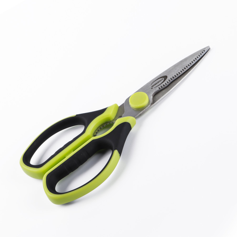 KITCHENMARK Stainless Steel Kitchen Scissors 21.5cm - Green