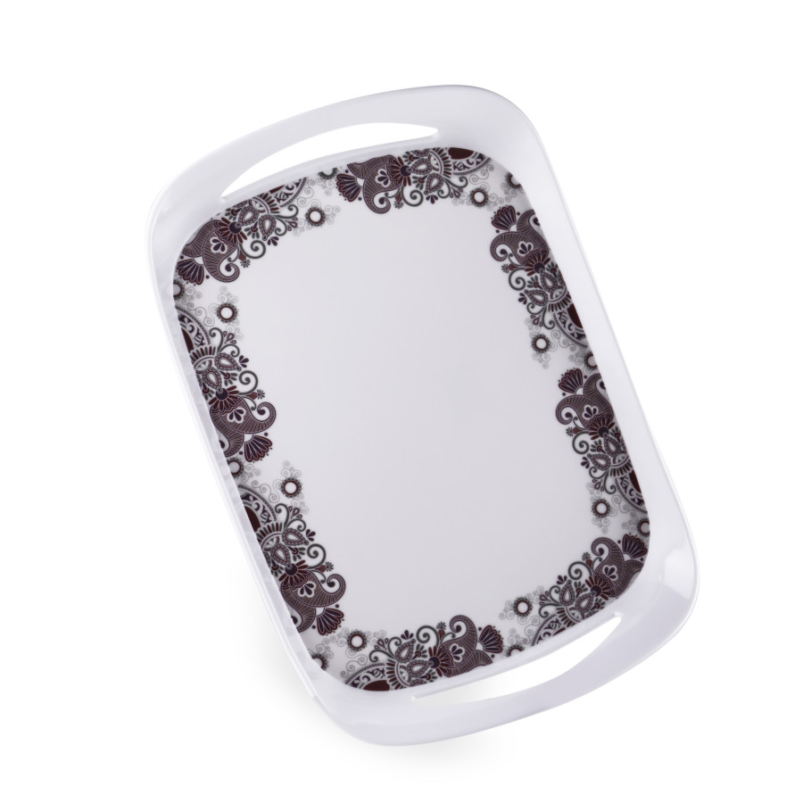 KITCHENMARK Melamineware Rectangular Tray Violet - 39.5x27cm