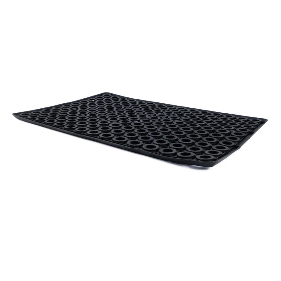 Generic Rubber Hollow Door Mat 40x60cm - Black
