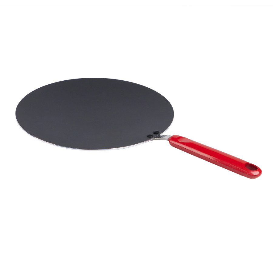 KITCHENMARK Nonstick Aluminium Concave Tawa 30cm - Red
