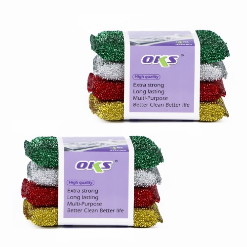 Generic 4pc Multipurpose Scrubbing Pads - 4 Color Pack