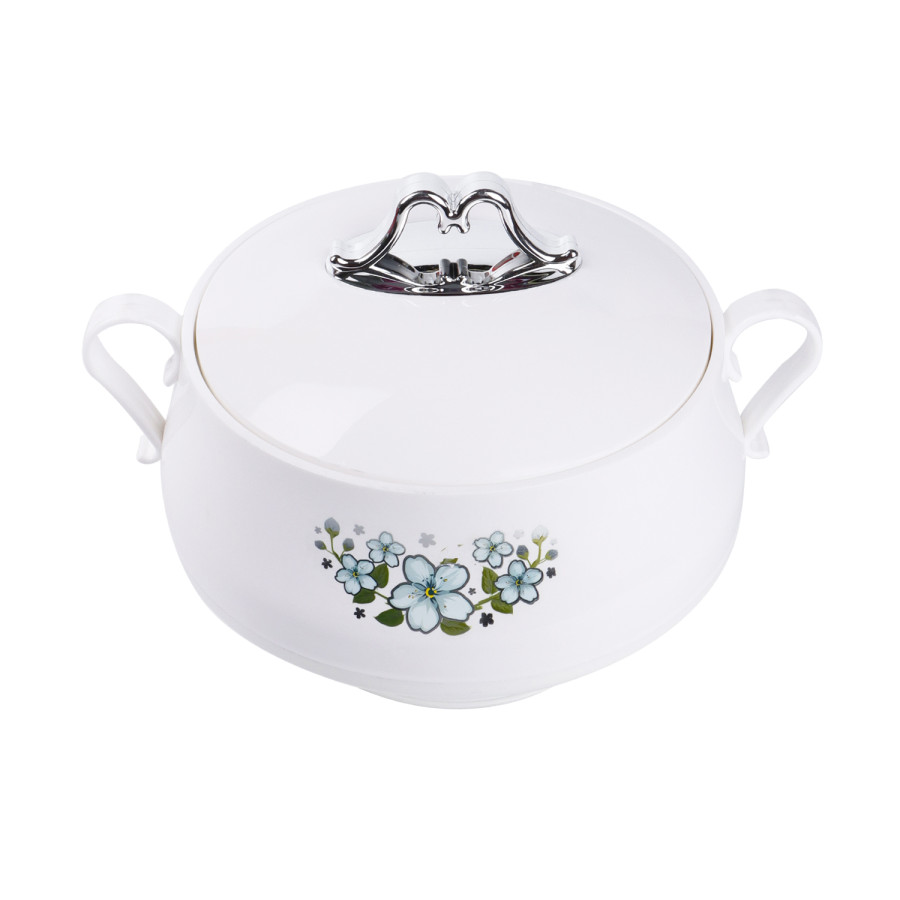 KITCHENMARK Shahi Stainless Steel Insulated Hotpot 3500ml - White 