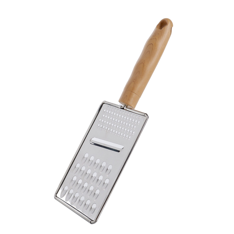 Generic Stainless Steel Grater with Wooden Handle 27cm
