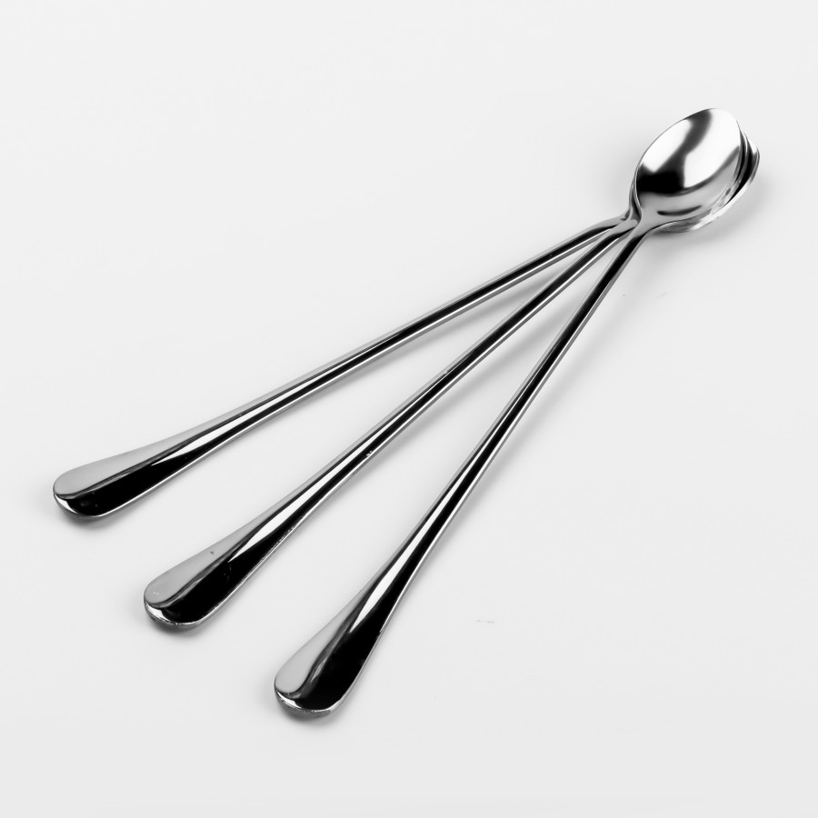 Generic Stainless Steel Long Spoon 3pc Set
