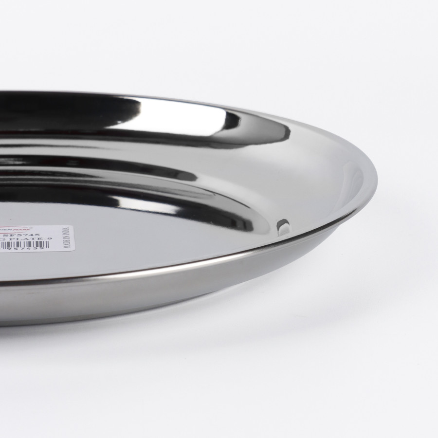 KITCHENMARK Rajbhog Round Steel Plate 9 - 21.5cm