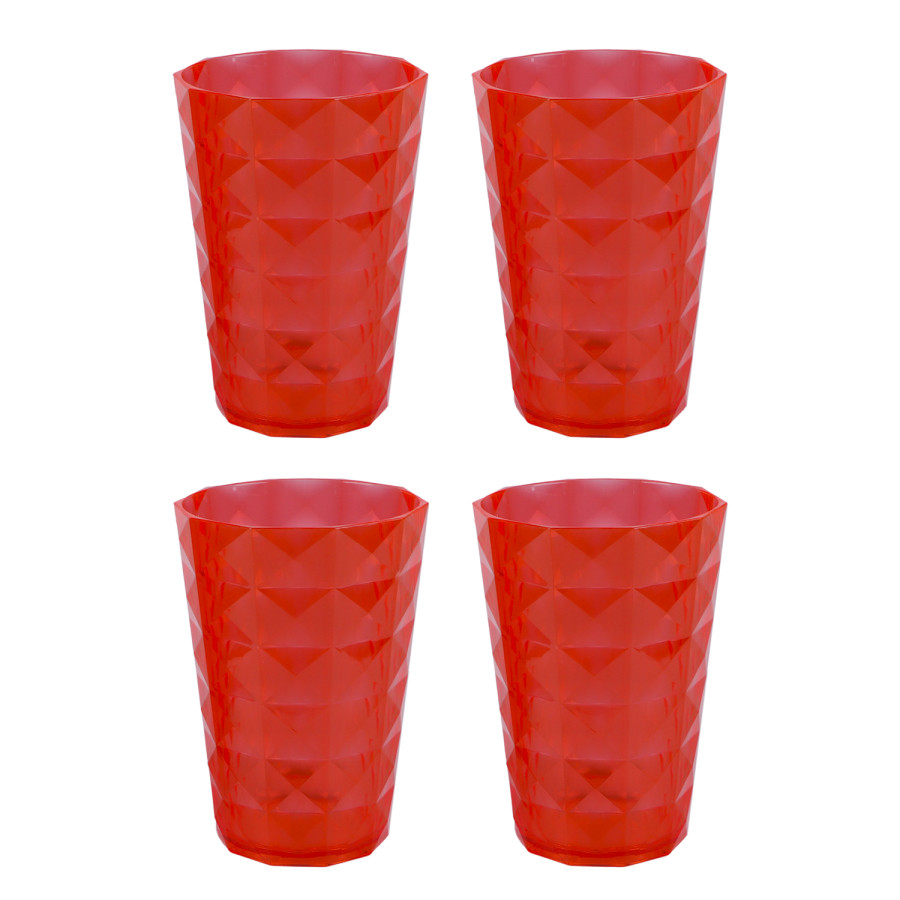 KITCHENMARK Acrylic Water Jug 2.5L with 4pc Glass Set - 4 Color Pack