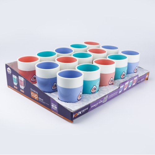 Generic Plastic Cup 300 mL - Set of 15 - Multicolor