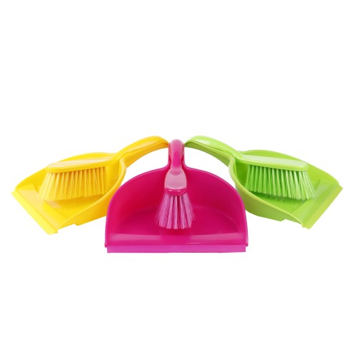 Oaxy Dustpan with Brush Set 32.5cm - 3 Color Pack