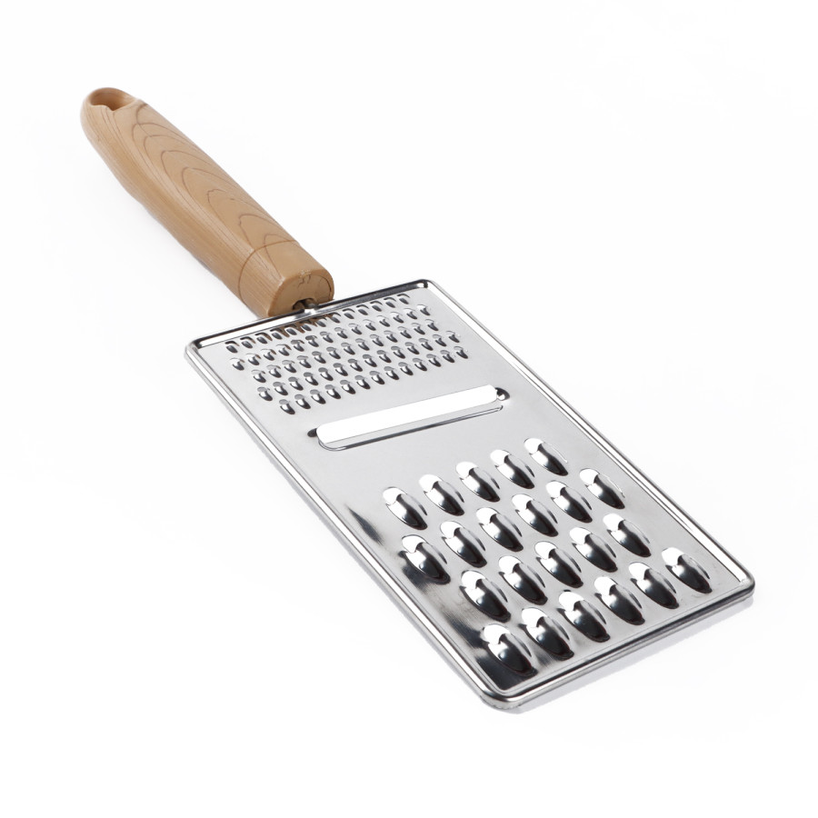 Generic Stainless Steel Grater with Wooden Handle 27cm
