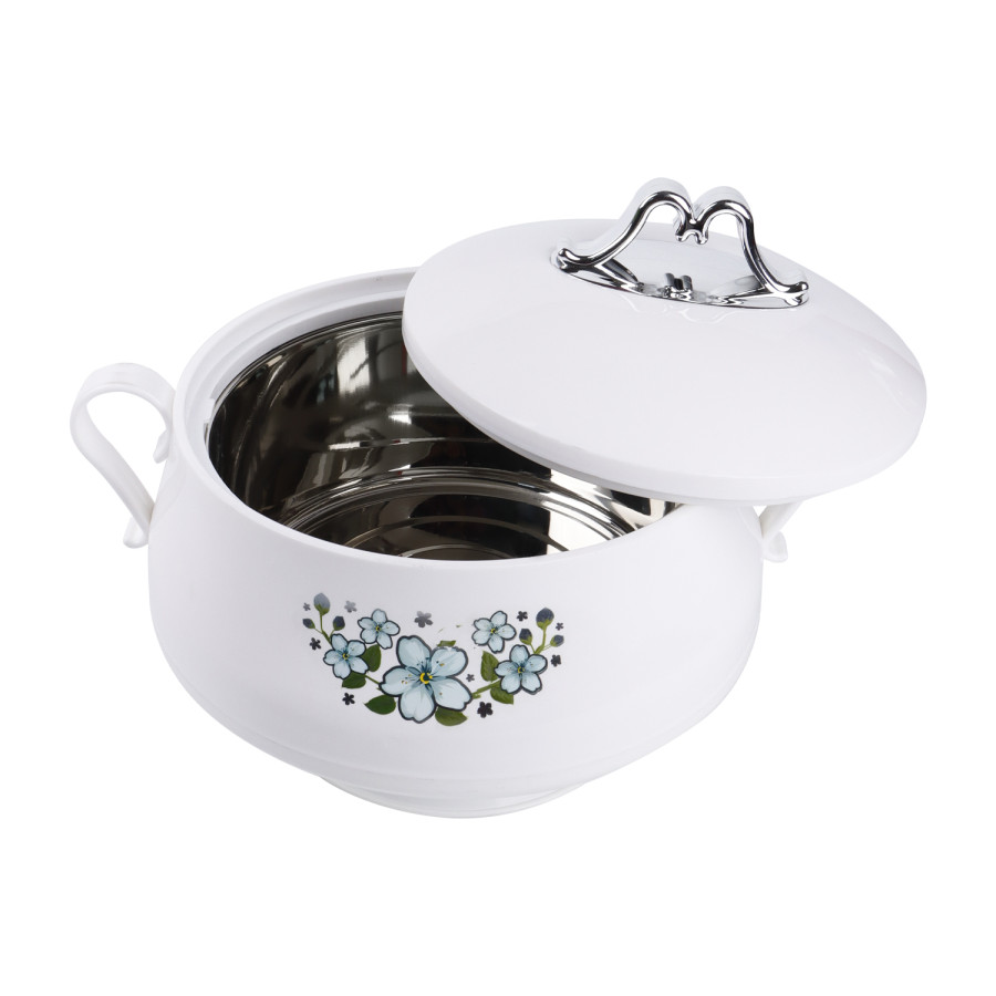 KITCHENMARK Shahi Stainless Steel Insulated Hotpot 3500ml - White 