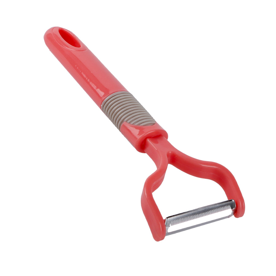Generic Stainless Steel Blade Plastic Handle Peeler 17cm - 4Color Pack