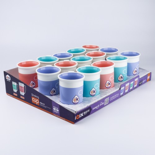 Generic Plastic Cup 300 mL - Set of 15 - Multicolor