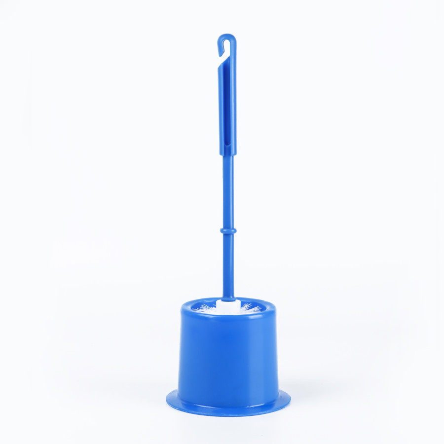 Oaxy Toilet Cleaning Brush with Stand 37cm - 4 Color Pack