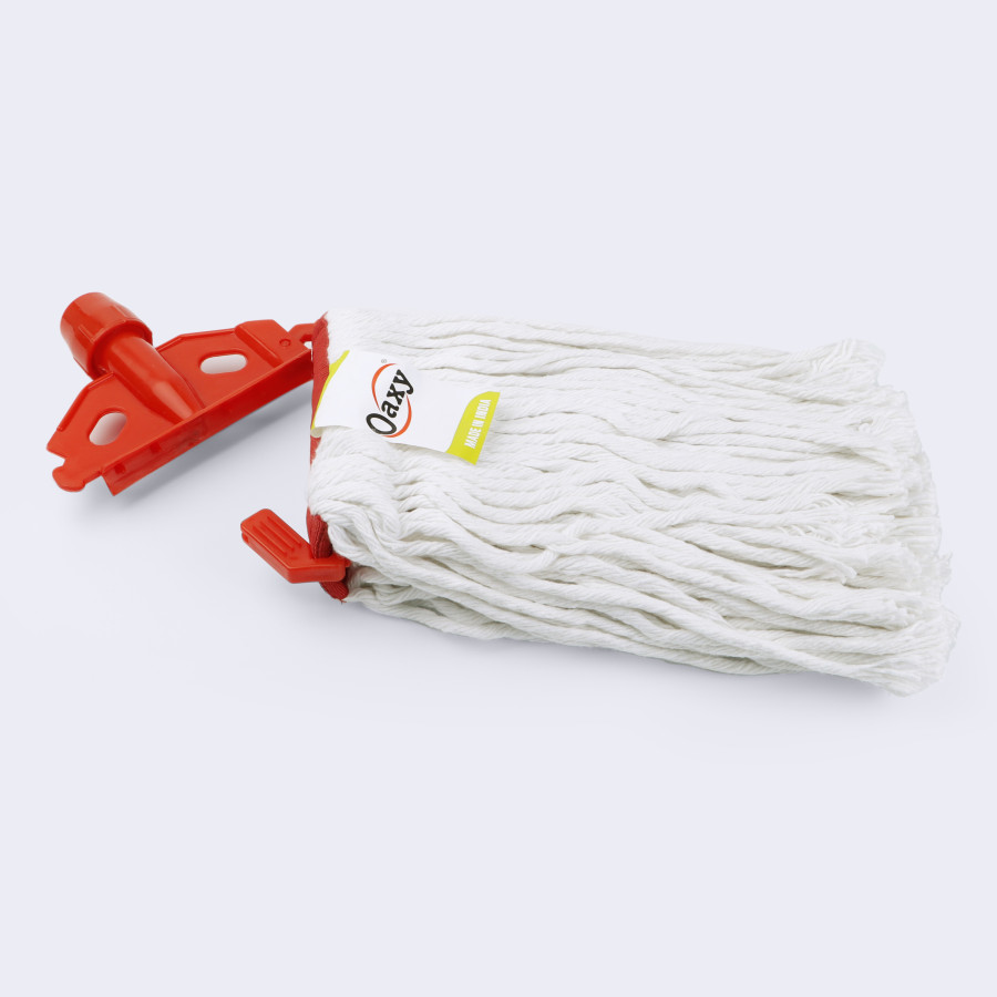 Oaxy 10 Ply Bleached Cotton Wet Mop 350g - Red