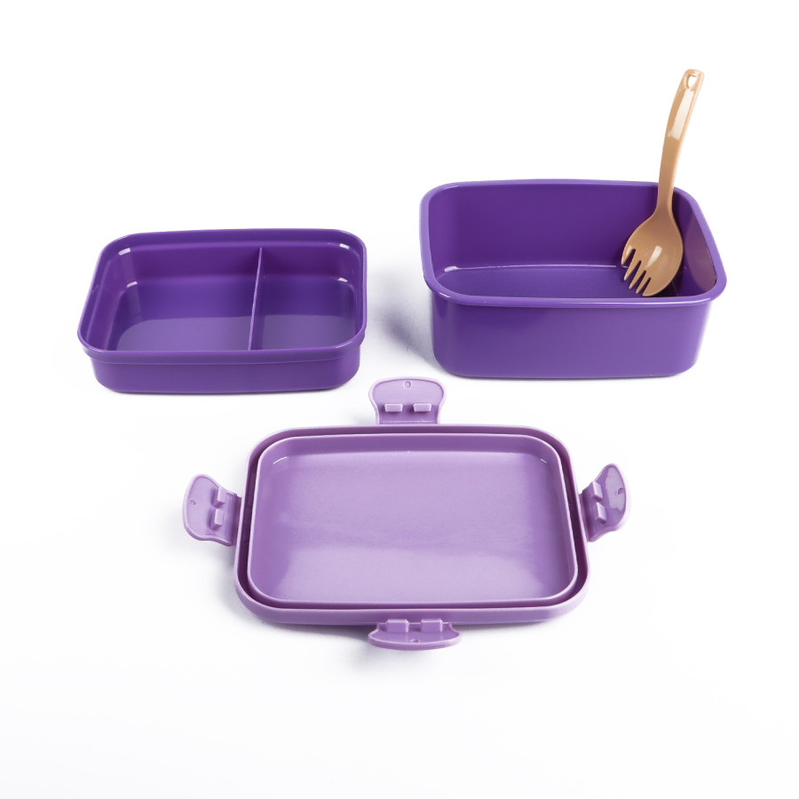 Generic Kids Lunch Box & Water Bottle with Paper Bag Combo Set - 2 Color Pack