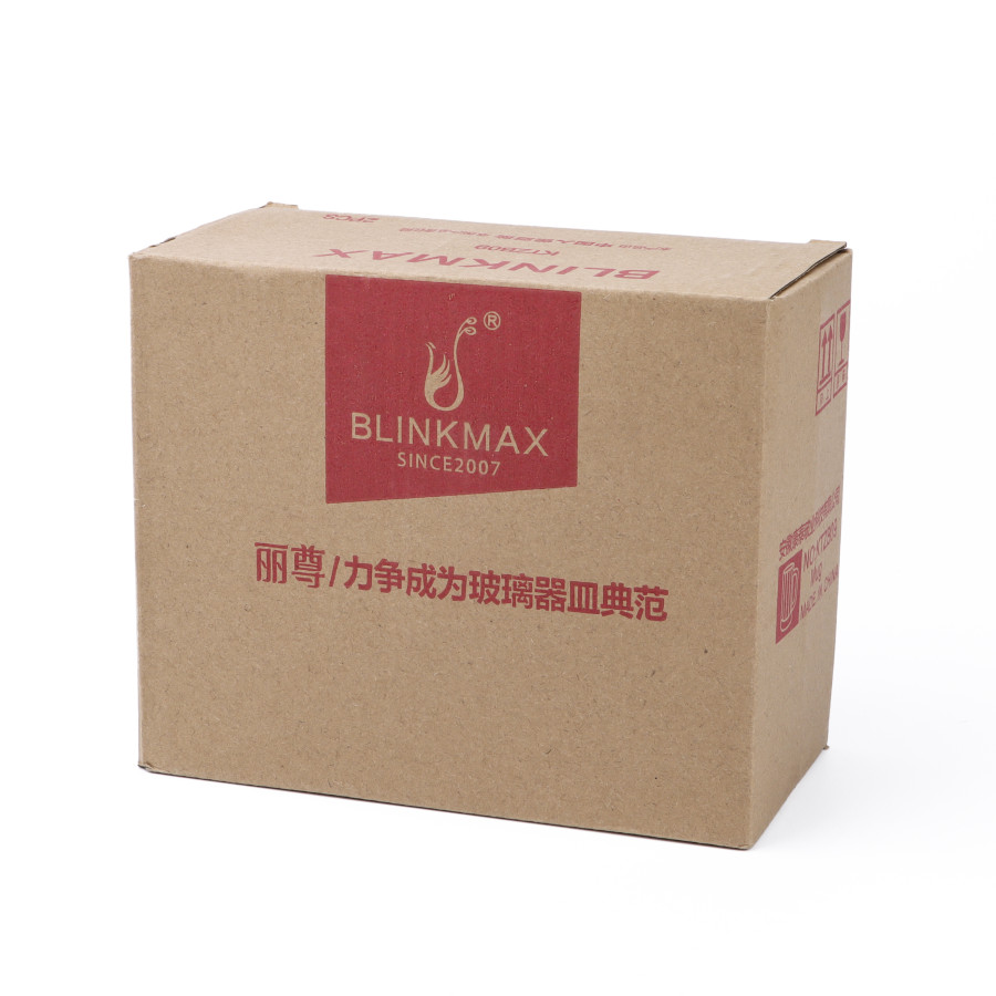 BLINKMAX 2pc Beer Glass Mug Tumbler Set Transparent Drinkware 370ml