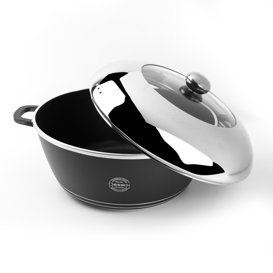 ROYAL DESSINI Die-cast Aluminium Non-stick Casserole and Lid 10pc Set