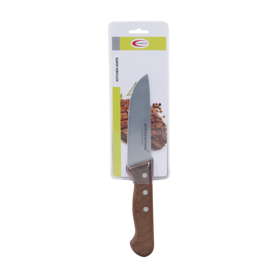 KITCHENMARK Carbon Steel Wooden Handle Kitchen Knife 25cm