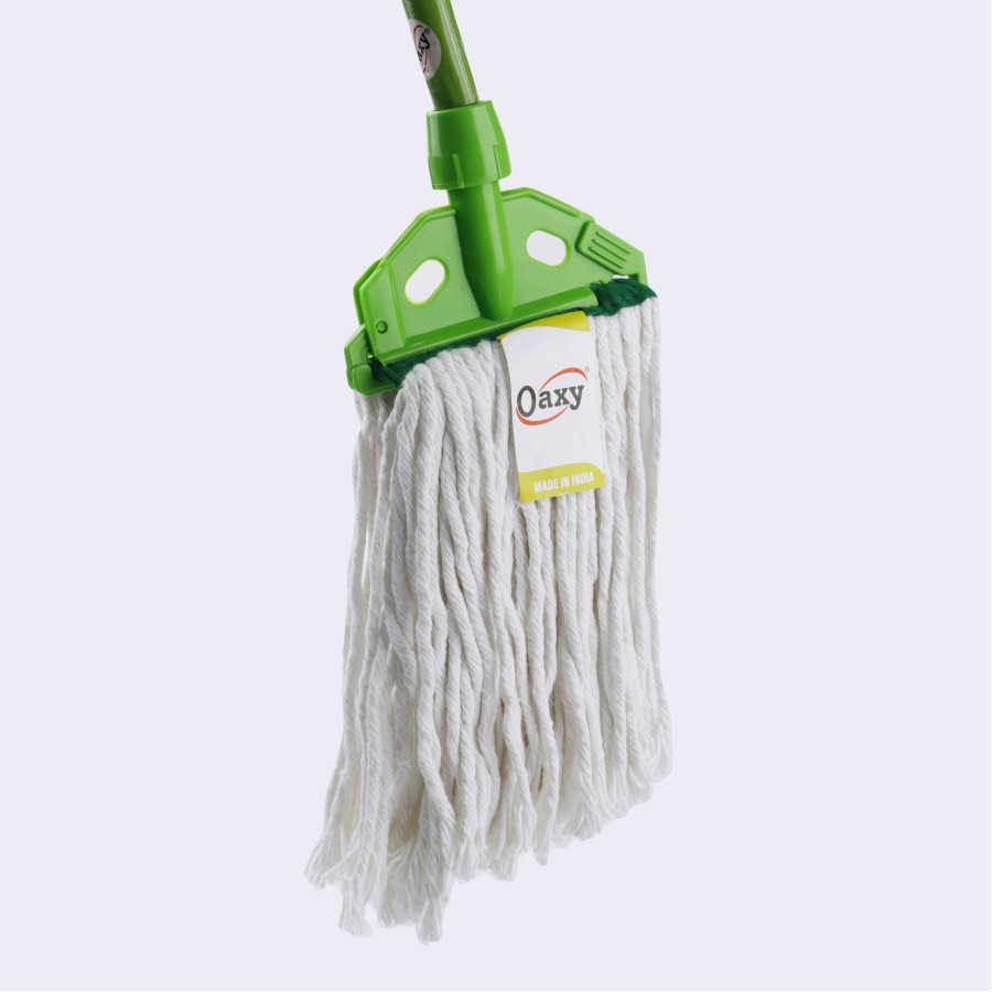 Oaxy 10 Ply Bleached Cotton Wet Mop 325g - Green