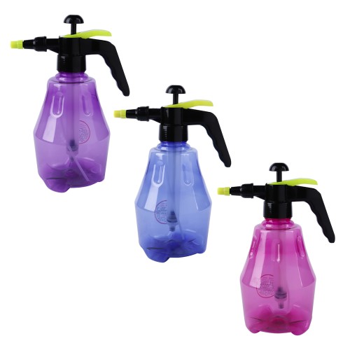 Generic Hand Pressure Plastic Spray Bottle 1500ml - 3 Color Pack