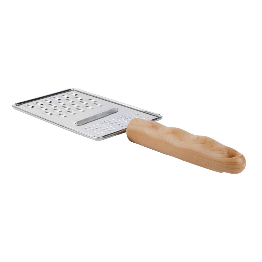 Generic Stainless Steel Grater with Wooden Handle 27cm