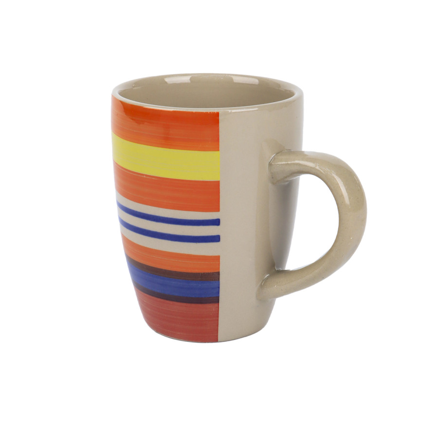 Generic Color Stripes Ceramic Mug 400ml - 72pcs per Carton 