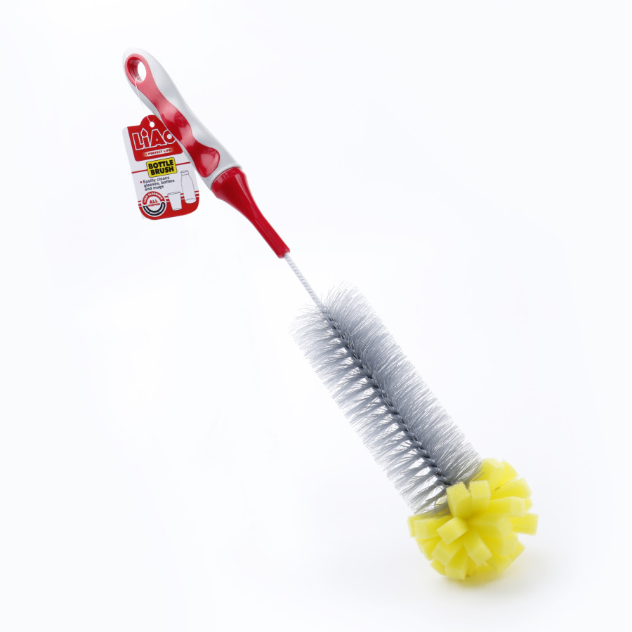 Generic Liao Bottle Brush with Sponge - Red
