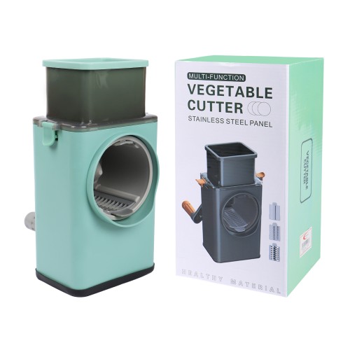 Generic Multifunction Vegetable Cutter Stainless Steel Panel - Green
